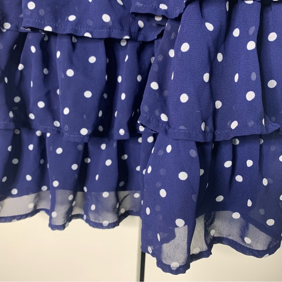 Girl’s Cherokee Polka Dot Ruffled Tank Top - Picture 5 of 13